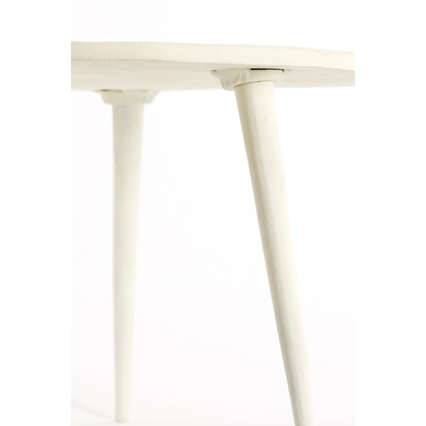 Кремава метална кръгла масичка за кафе ø 67,5 cm Babina – Light & Living-image-4