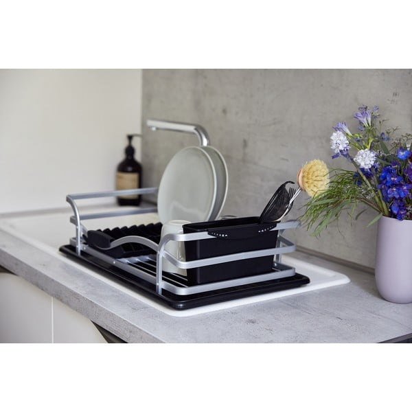 Черна алуминиева отцедница за съдове с капково покритие - Wenko-image-1