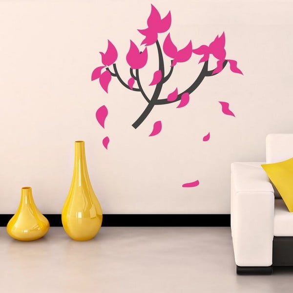 Декоративен стикер за стена Pink Tree - Unknown