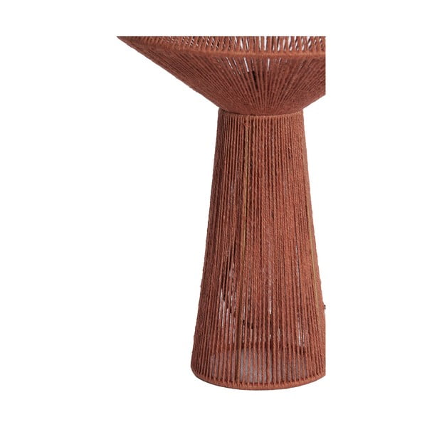 Червена настолна лампа с абажур от юта (височина 47 cm) Fugia – Light & Living-image-3