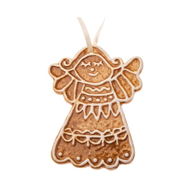 Керамична Коледна украса 10 cm Gingerbread Angel – Dakls