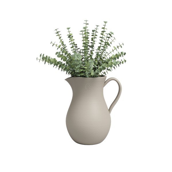 Бежова керамична ръчно изработена ваза (височина 30 cm) Harmonia – Artevasi-image-2