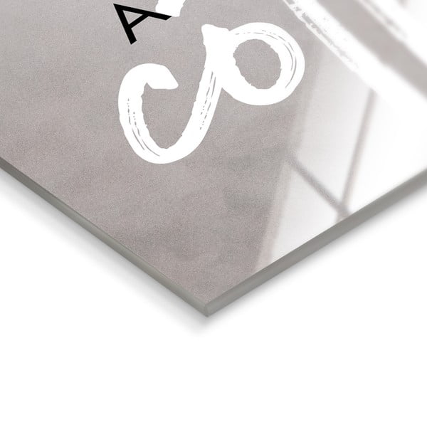 Стенни часовници Glassclock Love, 20 x 60 cm Coffee - Styler-image-2