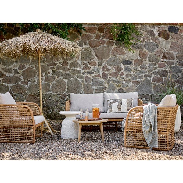 Чадър в естествен цвят ø 160 cm Noia – Bloomingville-image-4