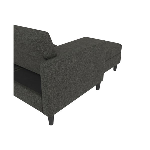 Сив сгъваем ъглов диван Hartford – Støraa-image-3