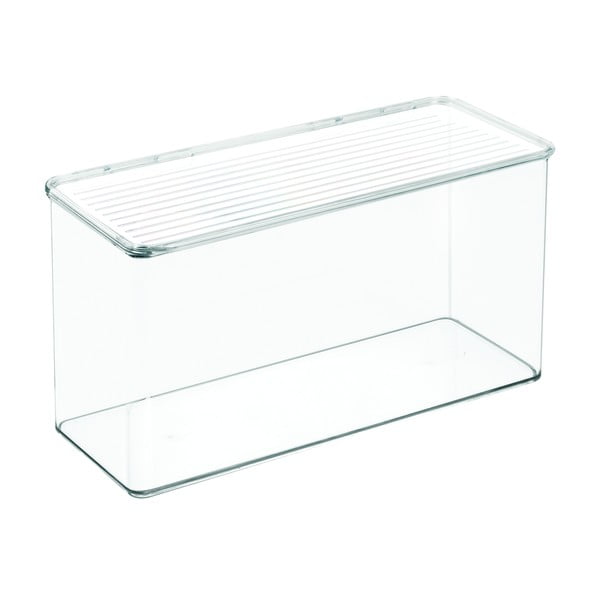 Прозрачна кутия за съхранение с капак , 14,5 x 34 cm Binz - iDesign