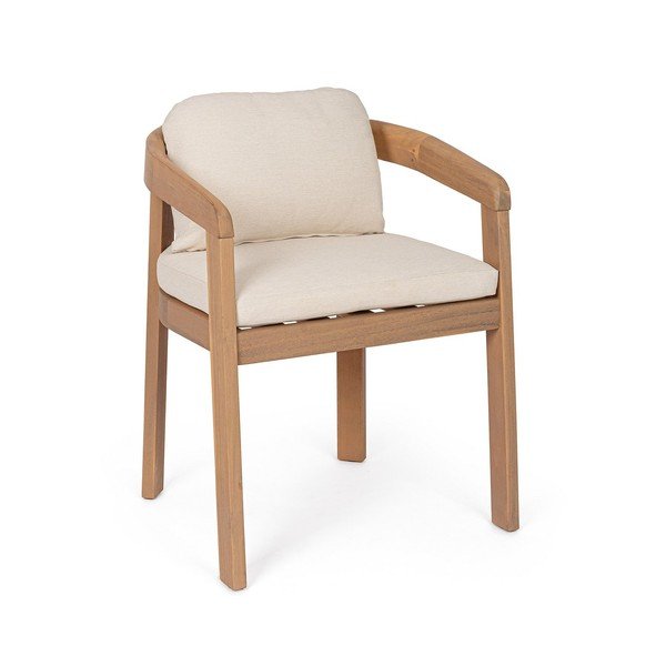 Градински стол от масивно дърво в естествен цвят Pablo – Bizzotto