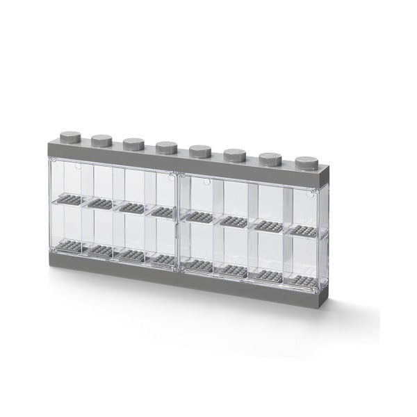 Сив колекционерски шкаф за 16 минифигури - LEGO®