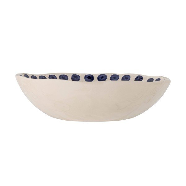 Тъмносиньо-бежова каменна купа за сервиране ø 39 cm Shama - Bloomingville-image-2