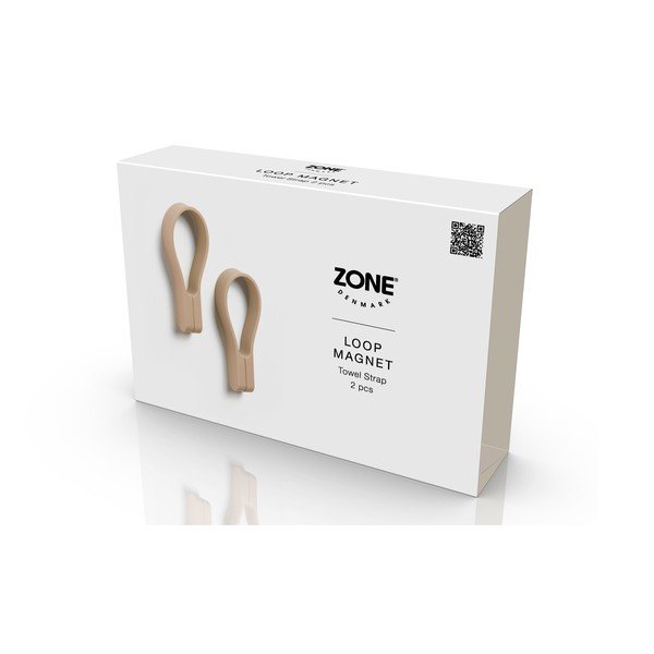 Бежови примки за кърпи в комплект 2 бр. без пробиване Loop – Zone-image-3