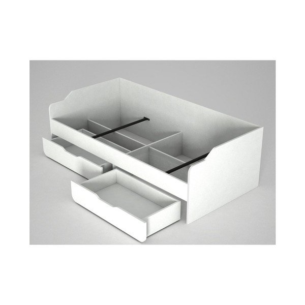 Бяло дървено единично легло Young - Tera Home-image-1