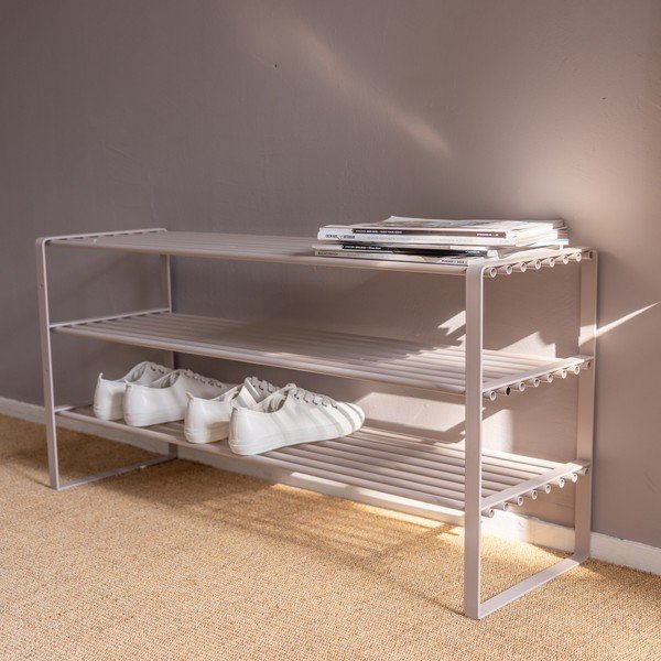 Кафяво-сива метална стойка за обувки 70x48,5x29 cm Rex – Spinder Design-image-1