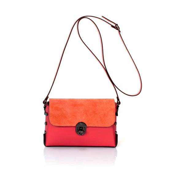 Оранжева кожена чанта Gigi - Giulia Massari
