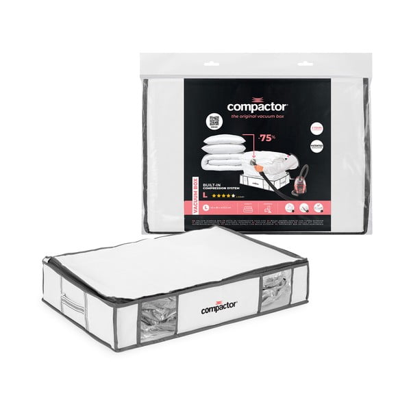 Вакуумна подсилена текстилна кутия за съхранение на дрехи 65x50x15,5 cm Life – Compactor