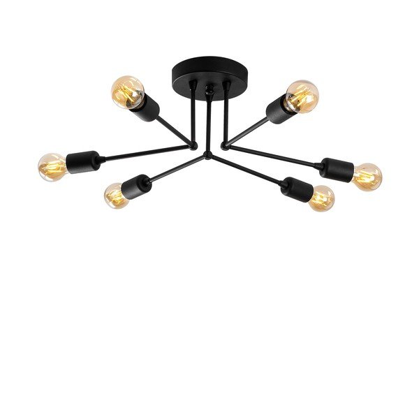 Черно осветително тяло за таван Sparrow – Opviq lights-image-2