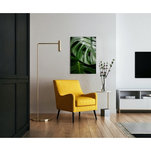 Живопис върху стъкло 70x100 cm Monstera - Wallity-image-2