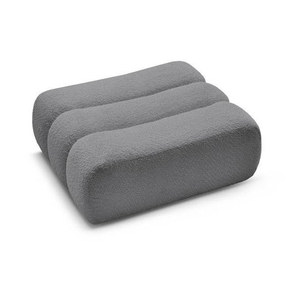 Сива табуретка  от прежда с примки от букле Azra – Bobochic Paris-image-4