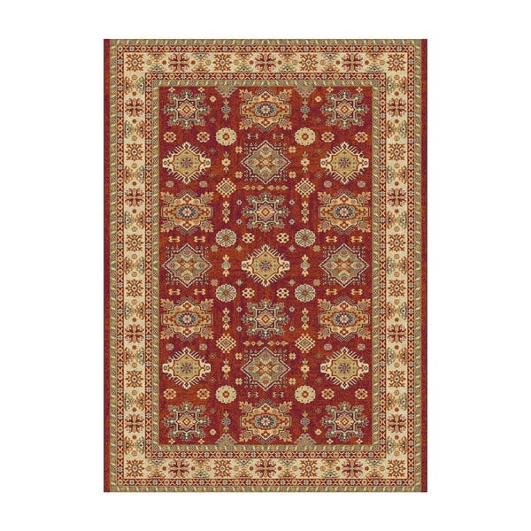 Кафяв и червен килим Terra Ornaments, 57 x 110 cm - Universal