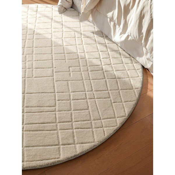 Кремав вълнен кръгъл килим ø 160 cm Kenso – Villeroy&Boch-image-2