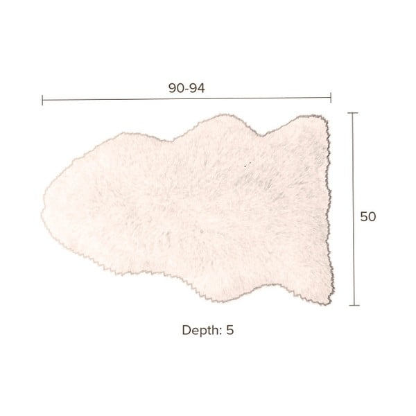 Bílá ovčí kožešina Dutchbone Shaun-image-2