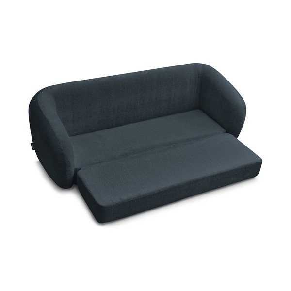 Тъмносин шенилов сгъваем диван 228 cm Neyo – Bobochic Paris-image-4