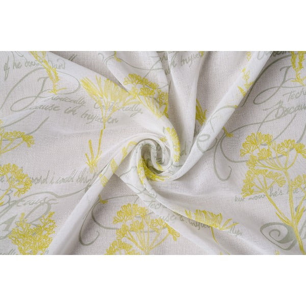 Жълто-бяла завеса 300x260 cm Fairy - Mendola Fabrics
