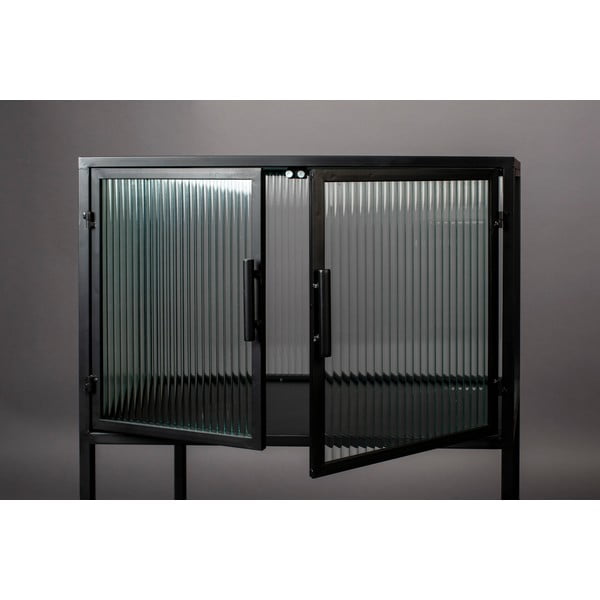 Черен метален шкаф 60x90 cm Boli - Dutchbone-image-4