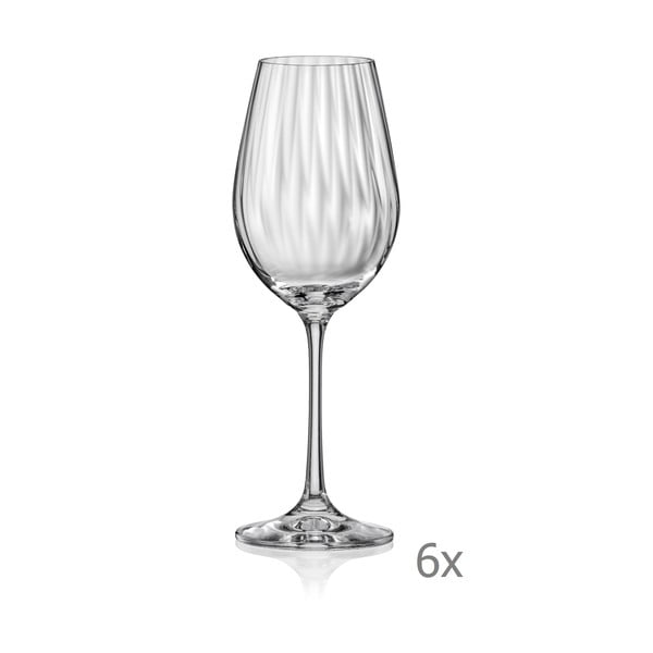 Комплект от 6 чаши за вино , 350 ml Waterfall - Crystalex
