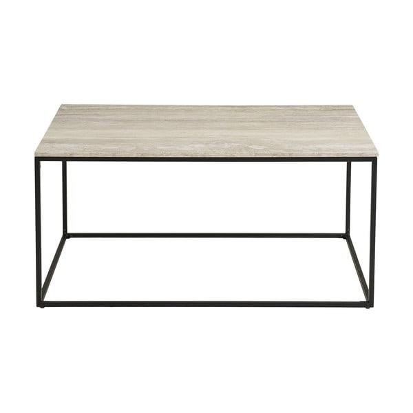 Черна/бежова масичка за кафе от декор от камък 60x90 cm Vita – House Nordic-image-2