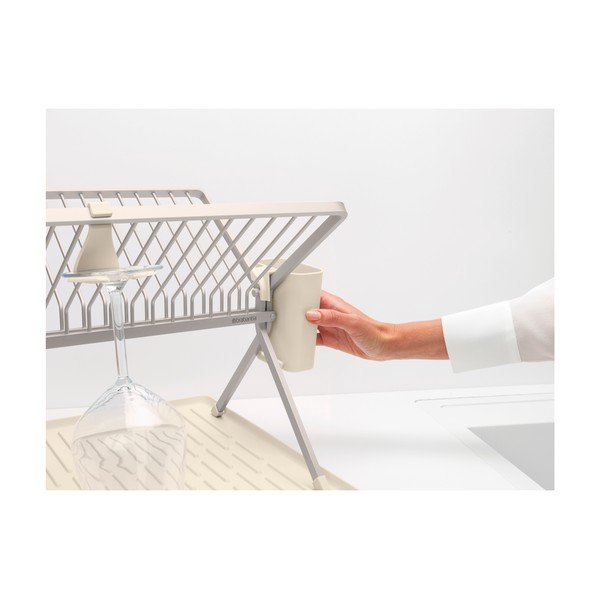 Бежова метална двуетажна тавичка за оттичане 42x51 cm – Brabantia-image-2