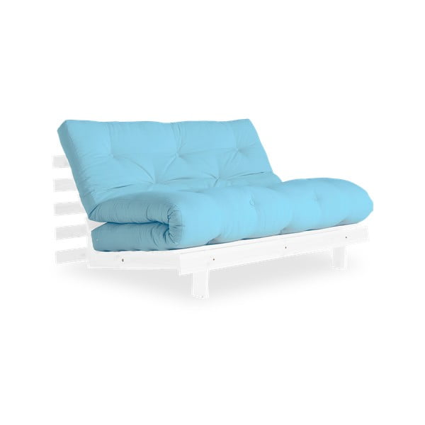 Син разтегателен диван 140 см Корени - Karup Design