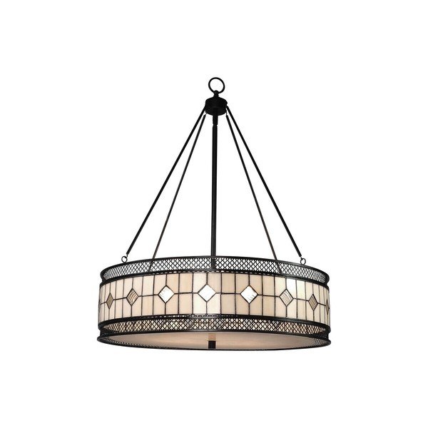 Метално висящо осветително тяло със стъклен абажур ø 60 cm Waldorf – Premier Housewares-image-2