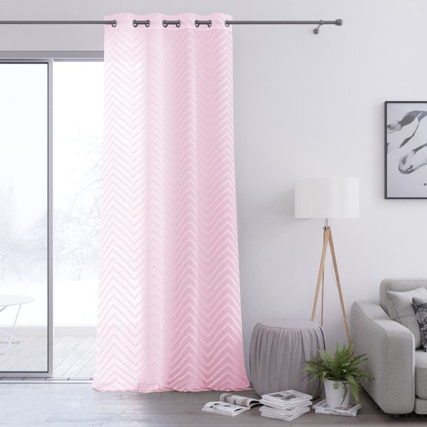 Розова завеса Molisa Eyelets, 140 x 250 cm Molisa Eylelets - AmeliaHome-image-2
