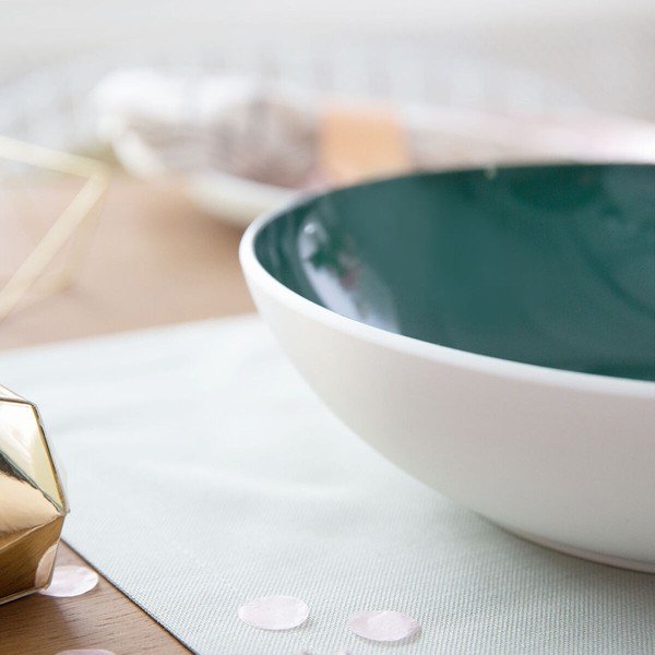 Порцеланова чиния за сервиране в бяло и зелено Villeroy & Boch Uni, ⌀ 26 cm it's my match - Villeroy&Boch-image-3