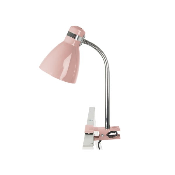 Розова настолна лампа с клипс Study - Leitmotiv