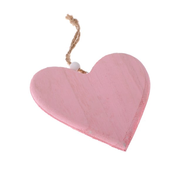 Розова дървена висяща декорация So Cute Heart - Dakls