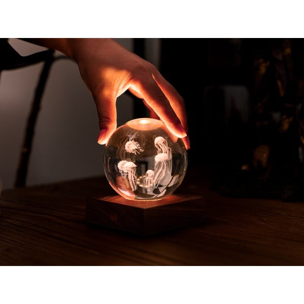 Тъмнокафява светлинна декорация с USB Amber – Gingko-image-4