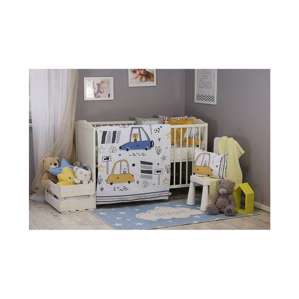 Детско памучно спално бельо с чаршаф за единично легло Mike & Co. NEW YORK Mirra Fesso, 100 x 150 cm - Mike & Co. NEW YORK-image-1