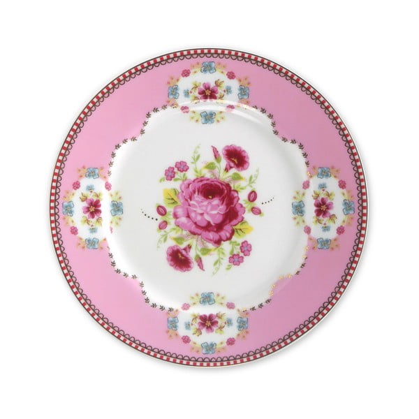 Dezertní talířek 17 cm, růžový