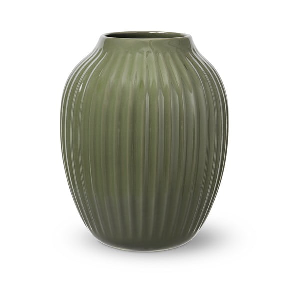 Тъмнозелена керамична ваза, височина 25,5 cm Hammershøi - Kähler Design