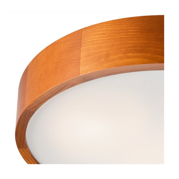 Кафяво осветително тяло за таван със стъклен абажур ø 47 cm Eveline – LAMKUR-image-3