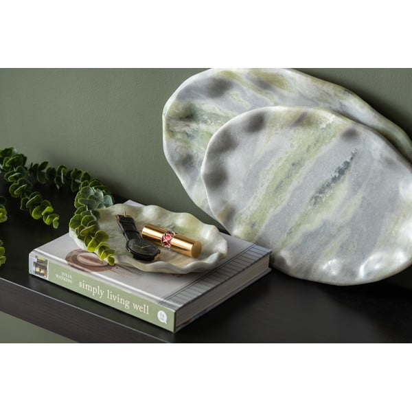 Мраморен декоративен поднос 25x40 cm Waved – PT LIVING-image-1