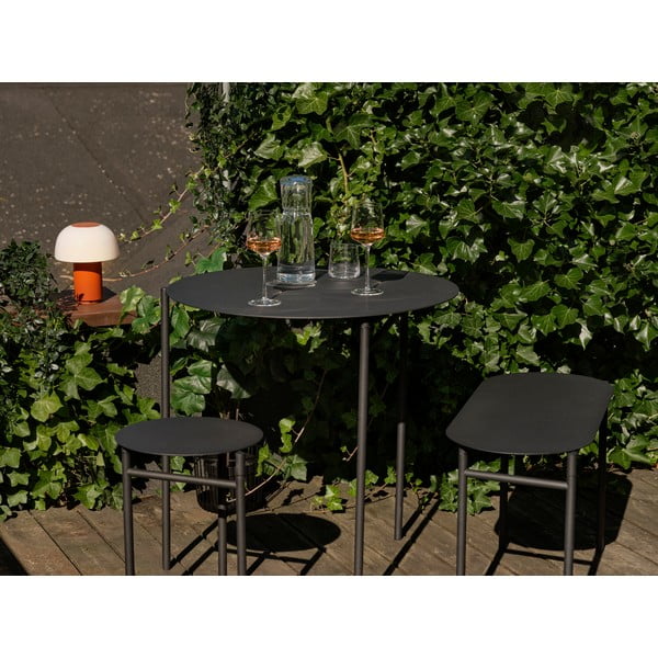 Черна градинска пейка метална Disc – Zone-image-1