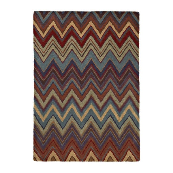 Barevný vlněný koberec Think Rugs Aztec,  120 x 170 cm