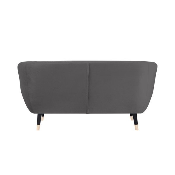 Сив диван с черни крачета Mazzini Sofas Amelie, 158 cm-image-4