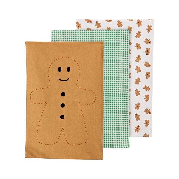 Set tří utěrek Gingerbread