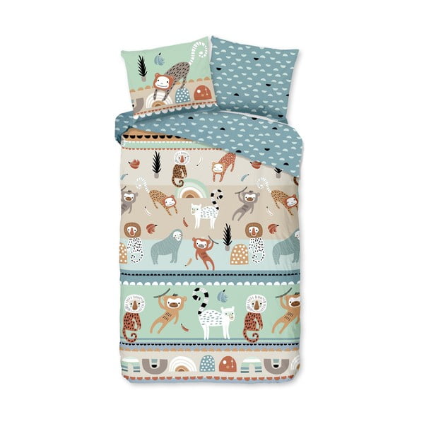 Единично удължено памучно детско спално бельо 140x220 cm Play – Good Morning