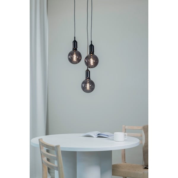 Черна висяща лампа 25x25 cm Bronx - Markslöjd-image-1