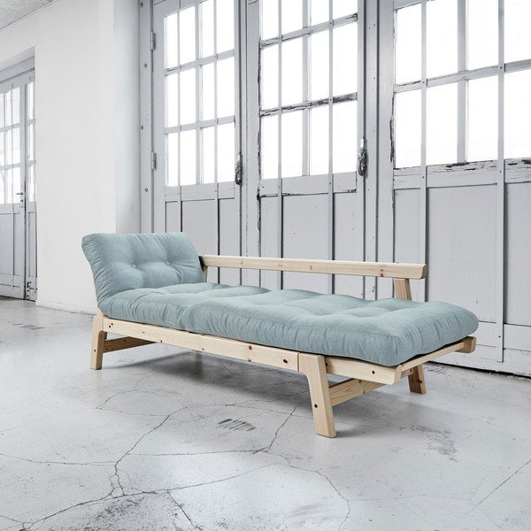 Rozkládací pohovka Karup Step Natural/Sky Blue-image-2