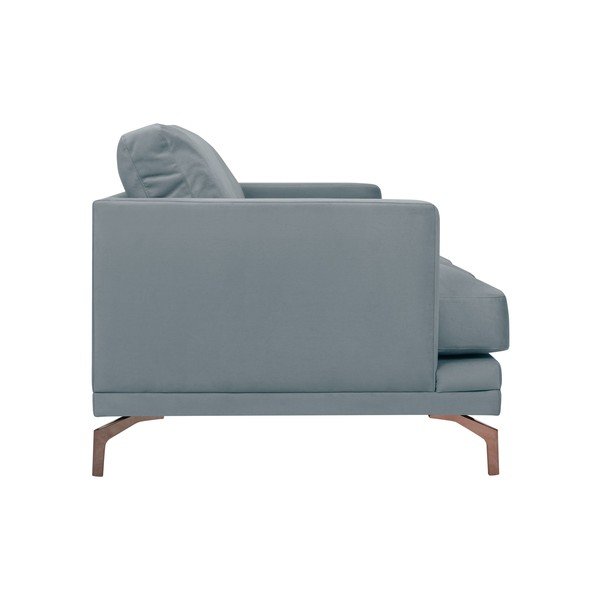 Šedá trojmístná pohovka s podnožím ve zlaté barvě Windsor & Co Sofas Jupiter-image-2